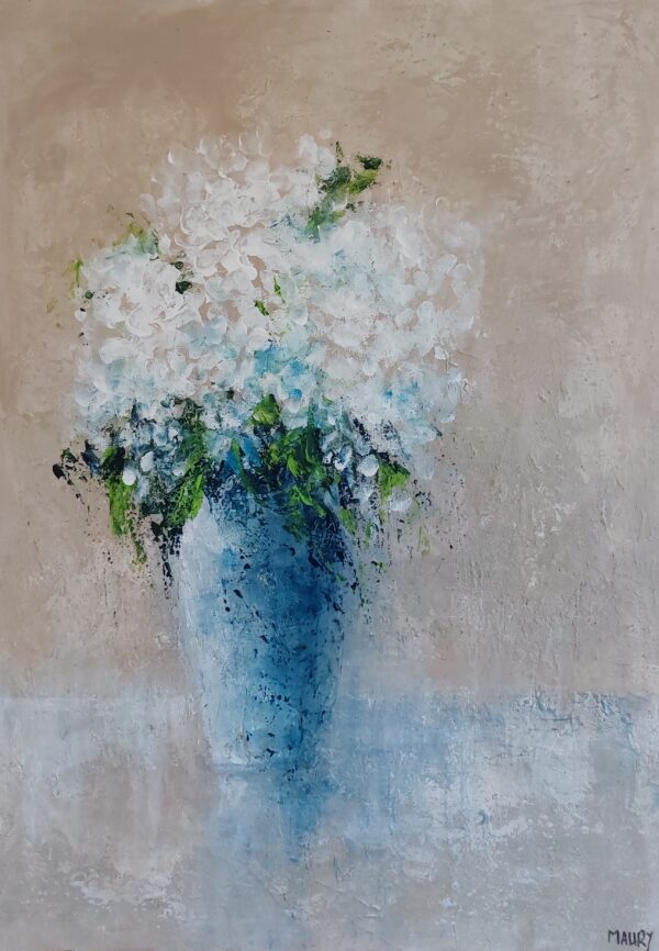 Vase bleu.