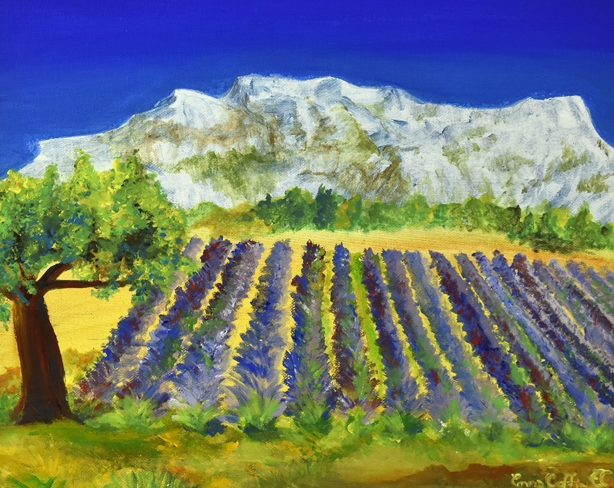 Paysage de Provence montagne